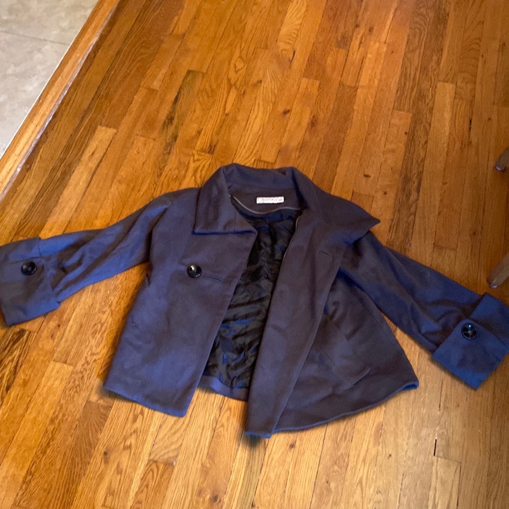 Zara grey pea coat